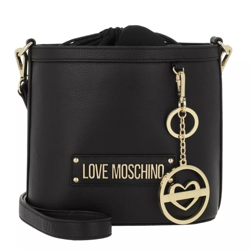 Love Moschino Logo Bucket Bag Nero Sac reporter