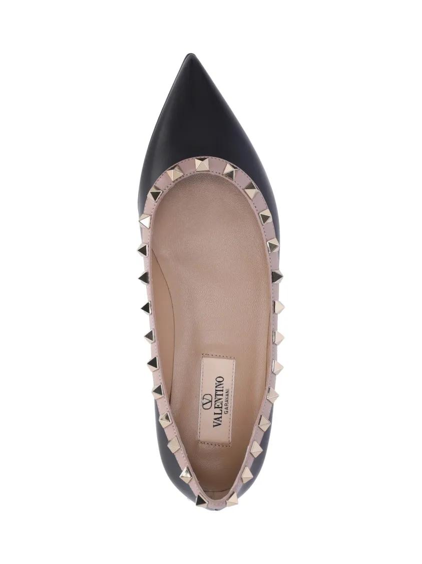 Thumbnail - "Rockstud" Ballerinas - Gr. 37,5 (EU) - in Schwarz