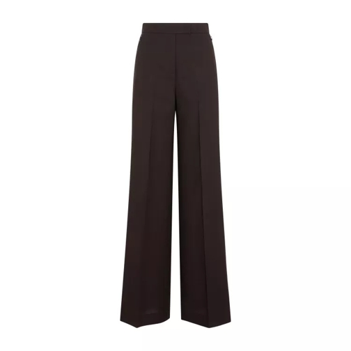 Akris Brown Floretta Wide Leg Pants Brown 