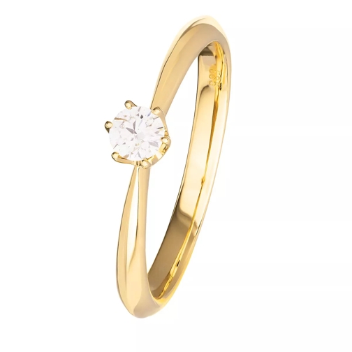 VOLARE Ring Yellow Gold Solitaire Ring