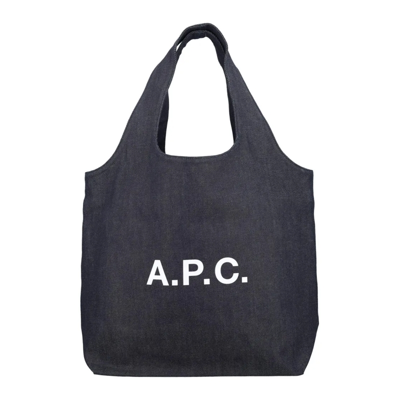 A.P.C. Fourre-tout Oversized Denim Tote Bag Black
