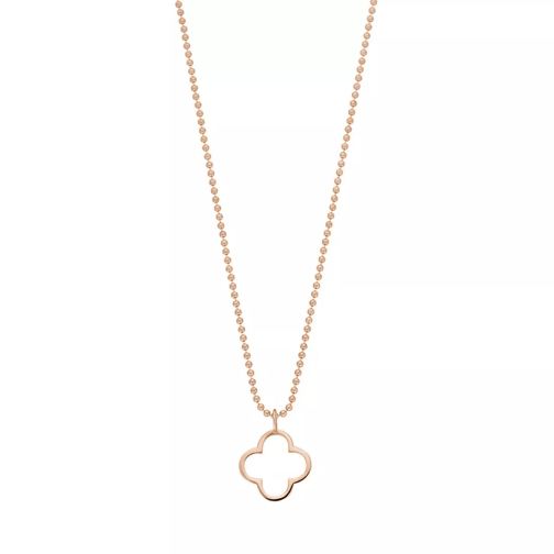Leaf Necklace Gentle Clover 14K Rose Gold Kort halsband