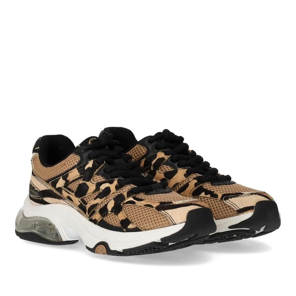 Michael Kors Sneakers - MICHAEL KORS KIT TRAINER EXTREME ANIMALIER SNEAKER - Gr. 36,5 (EU) - in Beige - für Damen