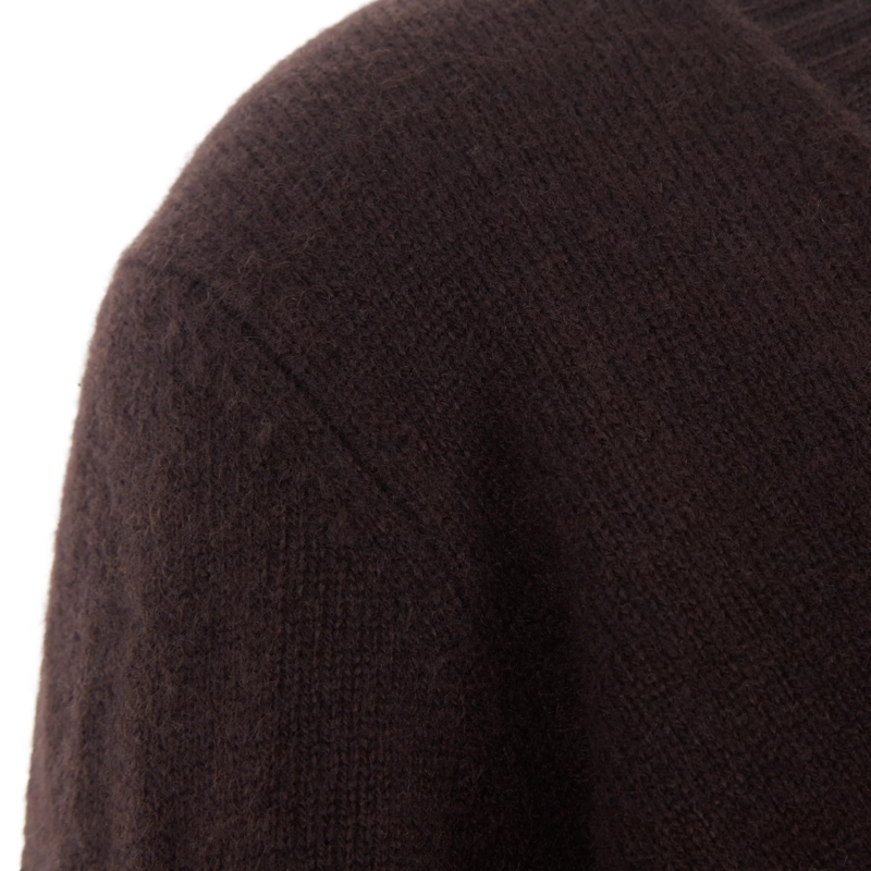 S.Marlon Kaschmirpullover V-Pullover überschnitten 726 espresso (Image 3)