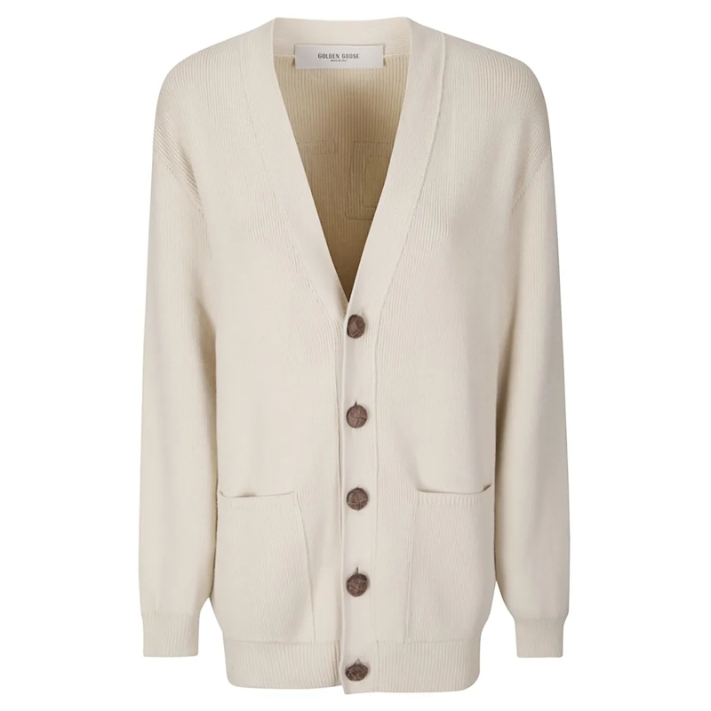 Golden Goose Cardigan Comfort-Emphasizing Cardigan Grey