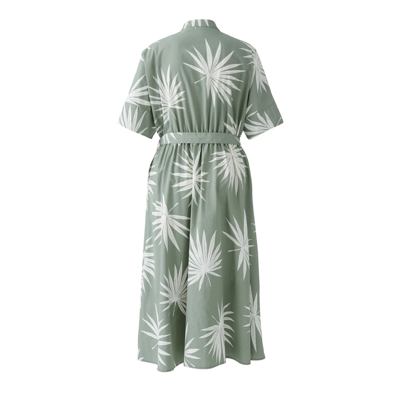 Oui Sommerkleid Midikleid grün (Image 6)