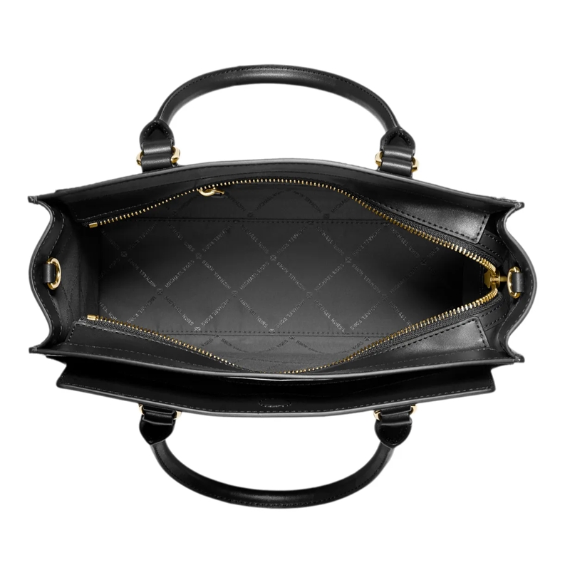 MICHAEL Michael Kors Satchel Becca Md Satchel Black(Image 3)