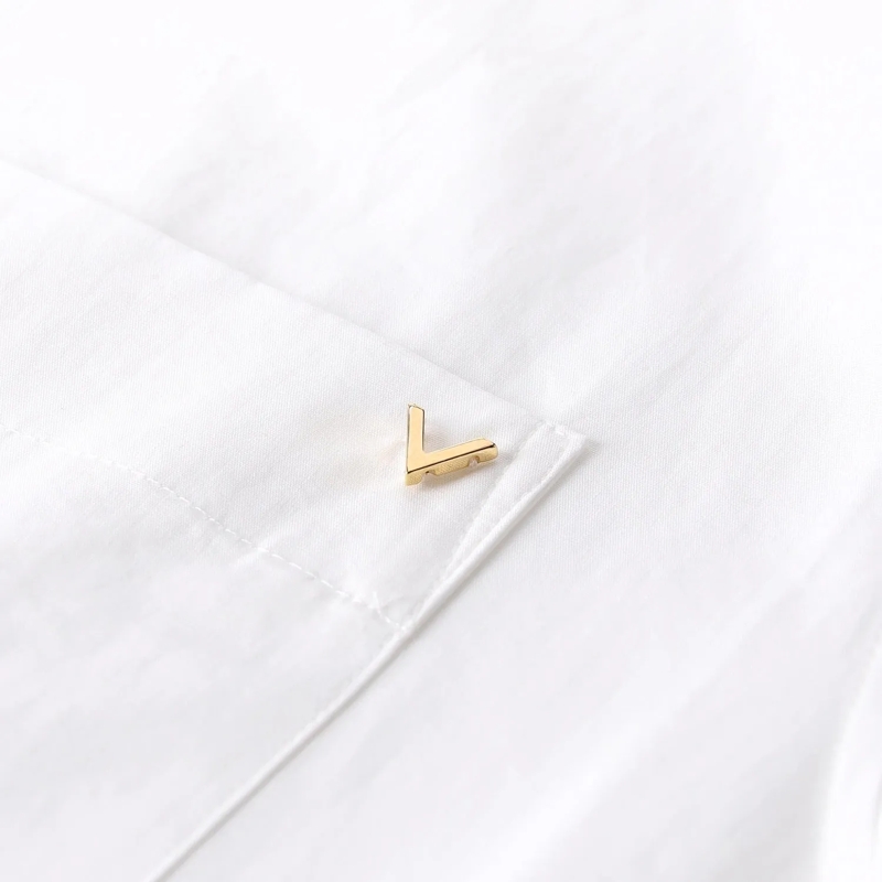 Valentino Garavani Hemd Hemd mit Logo weiß(Image 5)