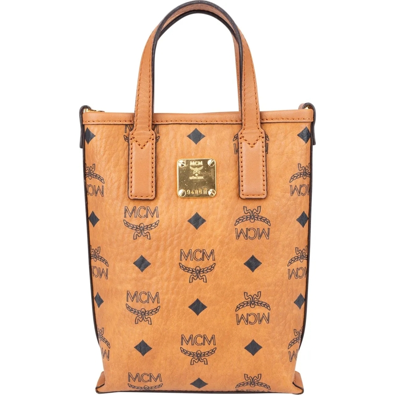 MCM Sac à bandoulière MCM Visetos Monogram Aren Mini Handbag braun