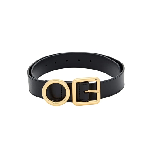 Jacquemus Leren Riem Regalo Leather Buckle Belt Black