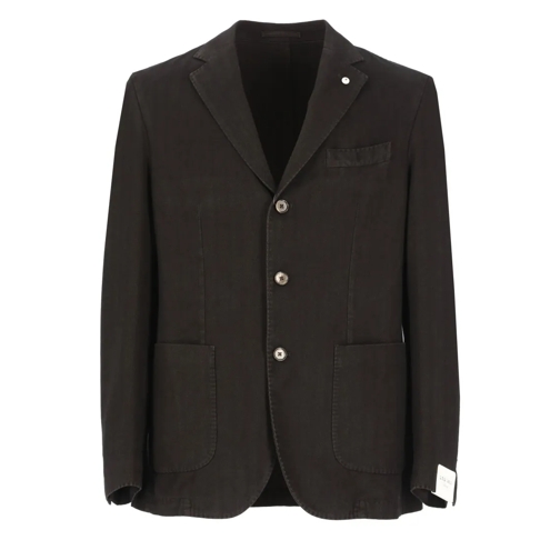 Lubiam Blazer Brown Cotton Jacket Brown