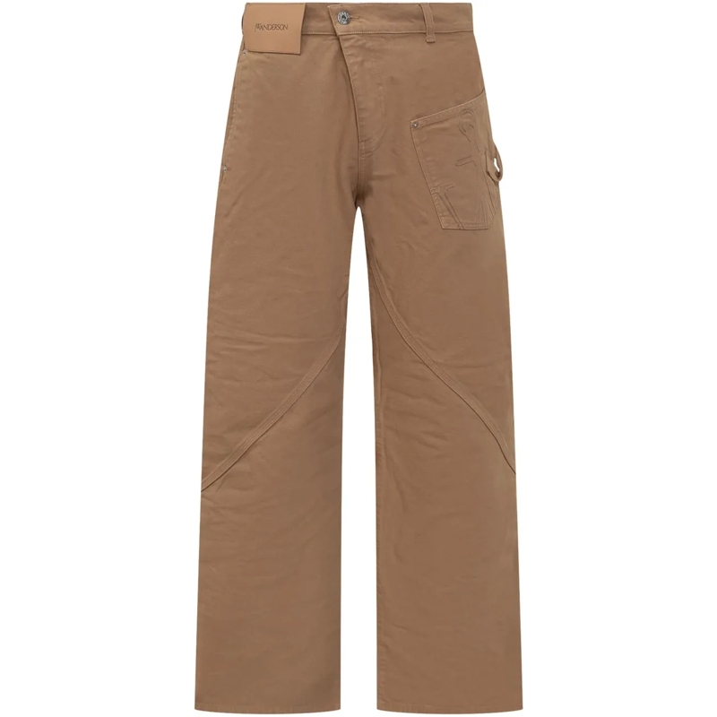 J.W.Anderson  Pantaloni Twisted Work beige
