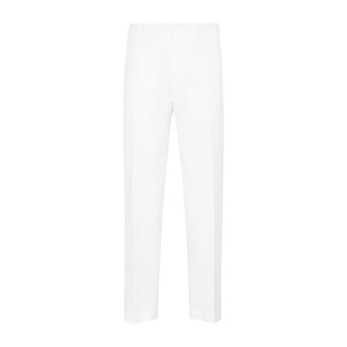 Christian Dior Ivory Ankle Slit Detail Pants White 