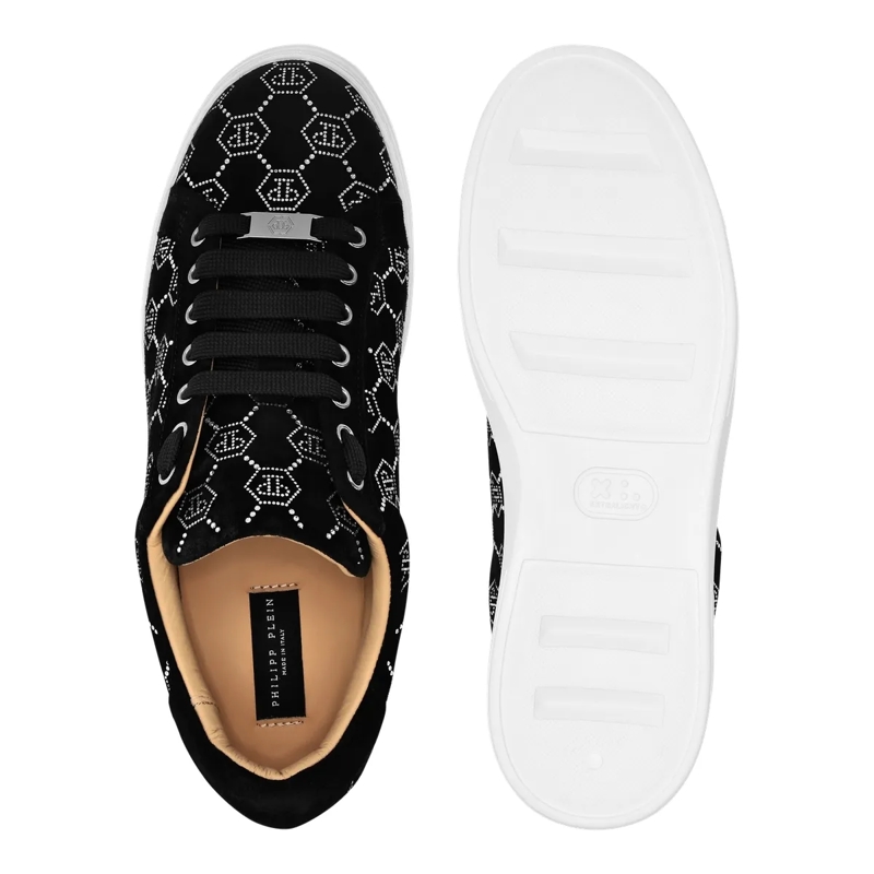 Philipp Plein Low-Top-Sneaker Sneaker Monogram Mit Schmucksteinen schwarz(Image 3)