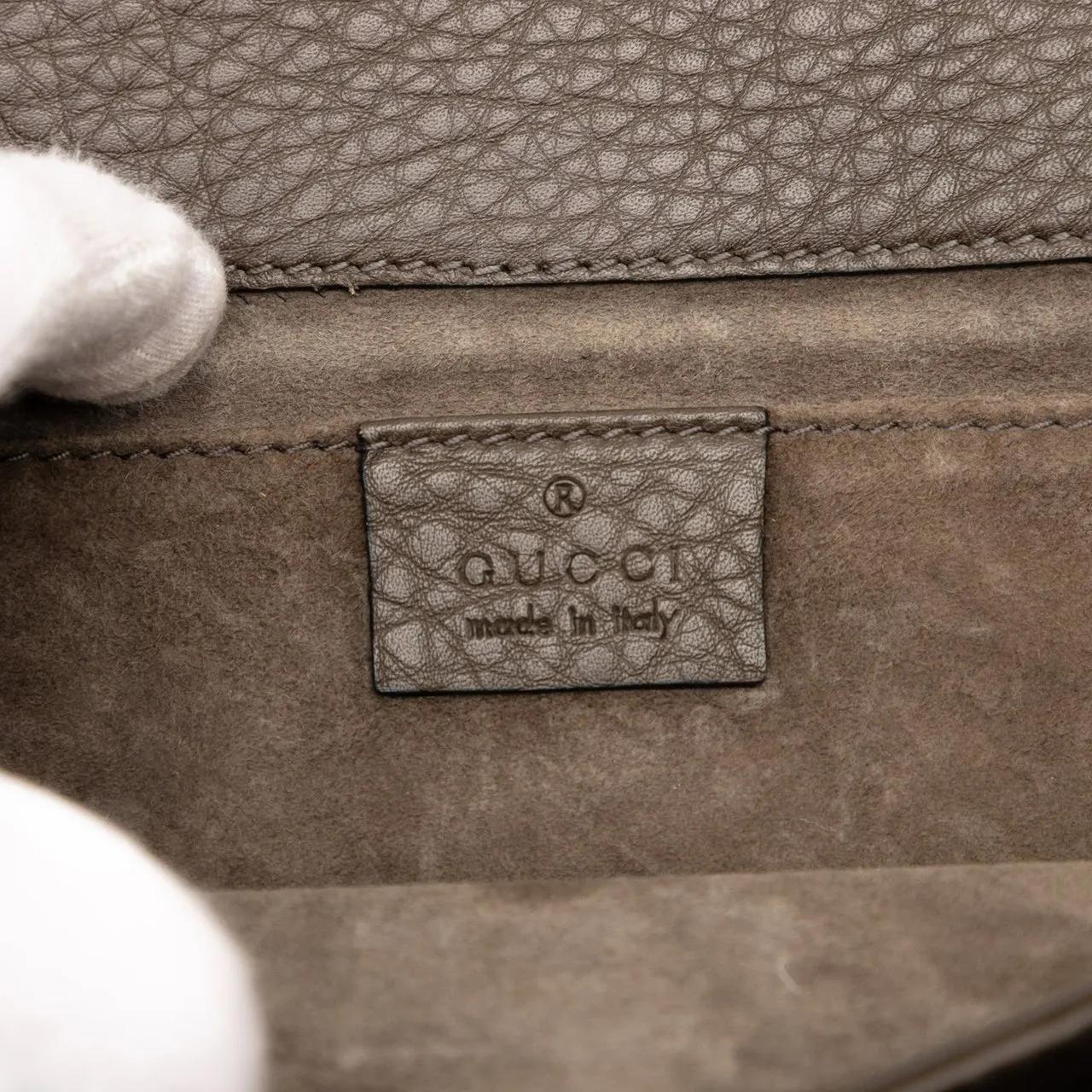 Thumbnail - Gucci Clutches - Leather 1973 Flap Clutch - Gr. unisize - in Braun - für Damen