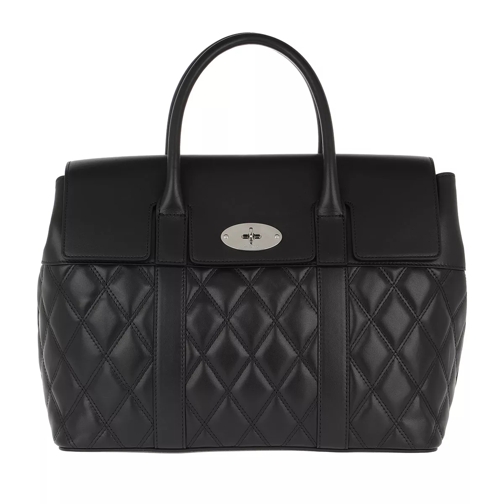 Mulberry Bayswater With Strap Quilted Smooth Calf Leather Black Satchel