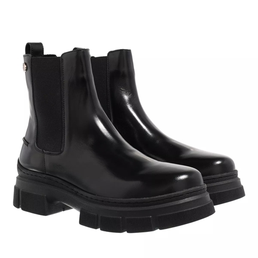 Tommy Hilfiger Preppy Outdoor Low Boot Black Stivale Chelsea