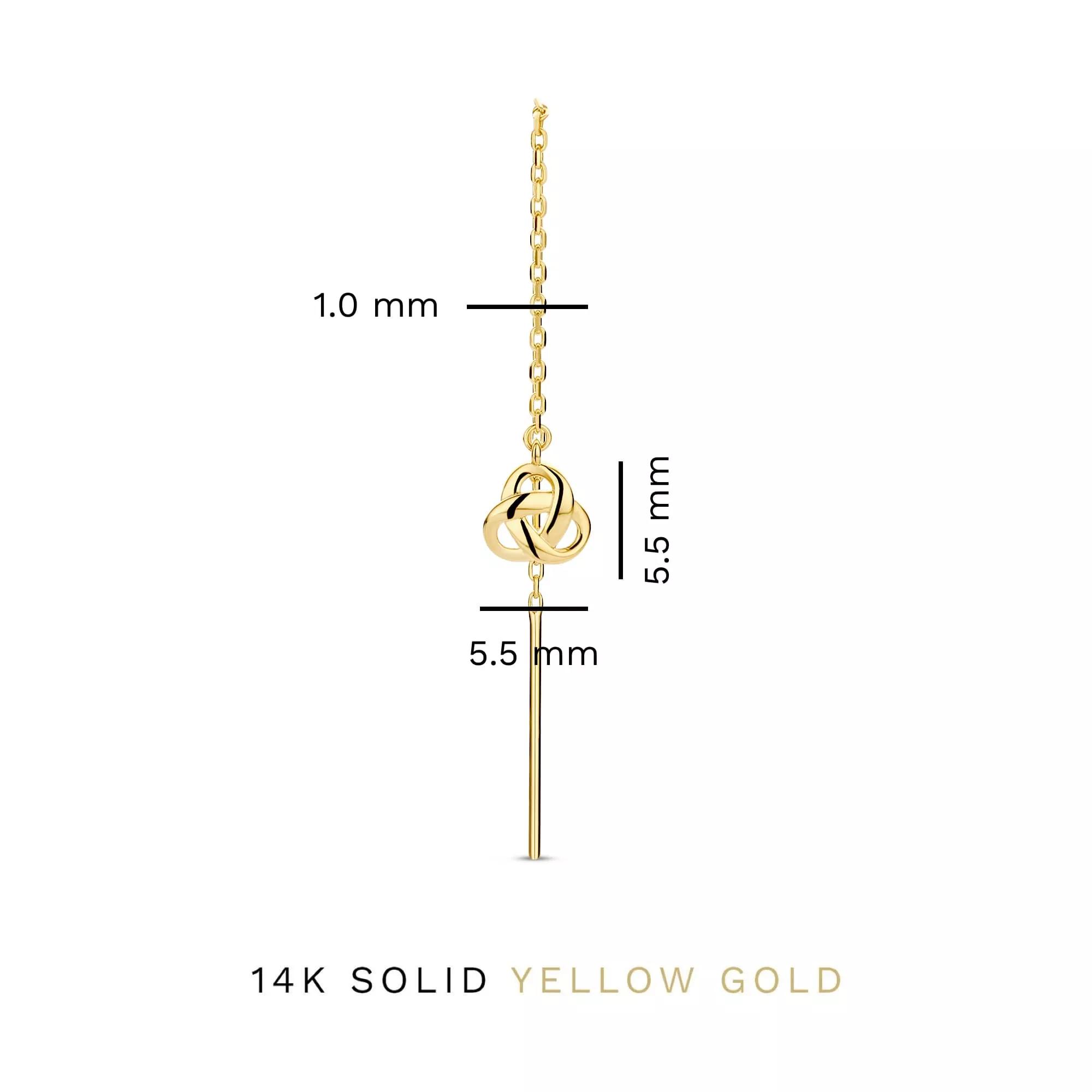 Thumbnail - Isabel Bernard Ohrringe - Rivoli Méline 585 Gold Ohrhänger - Gr. unisize - in Gold - für Damen