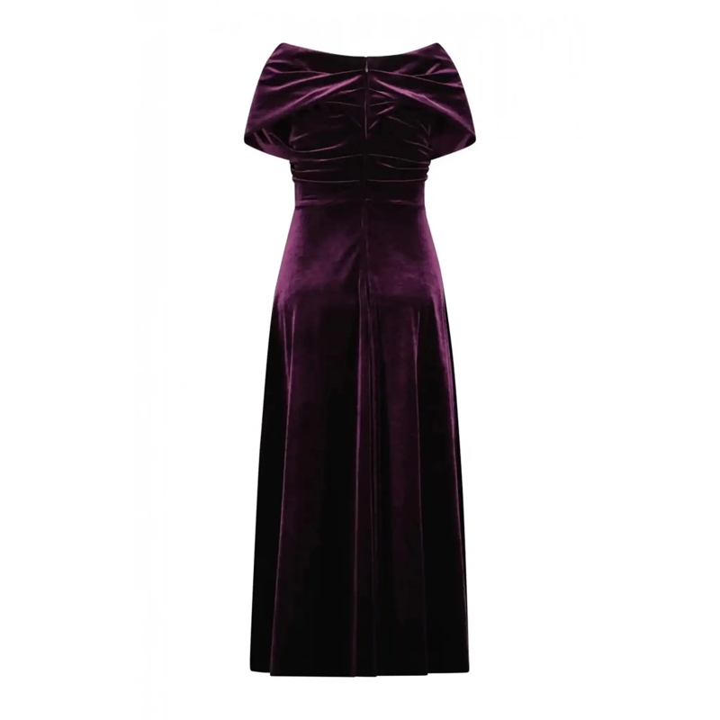 Talbot Runhof Maxi-jurk Abenkleid in Samt lila(Image 2)