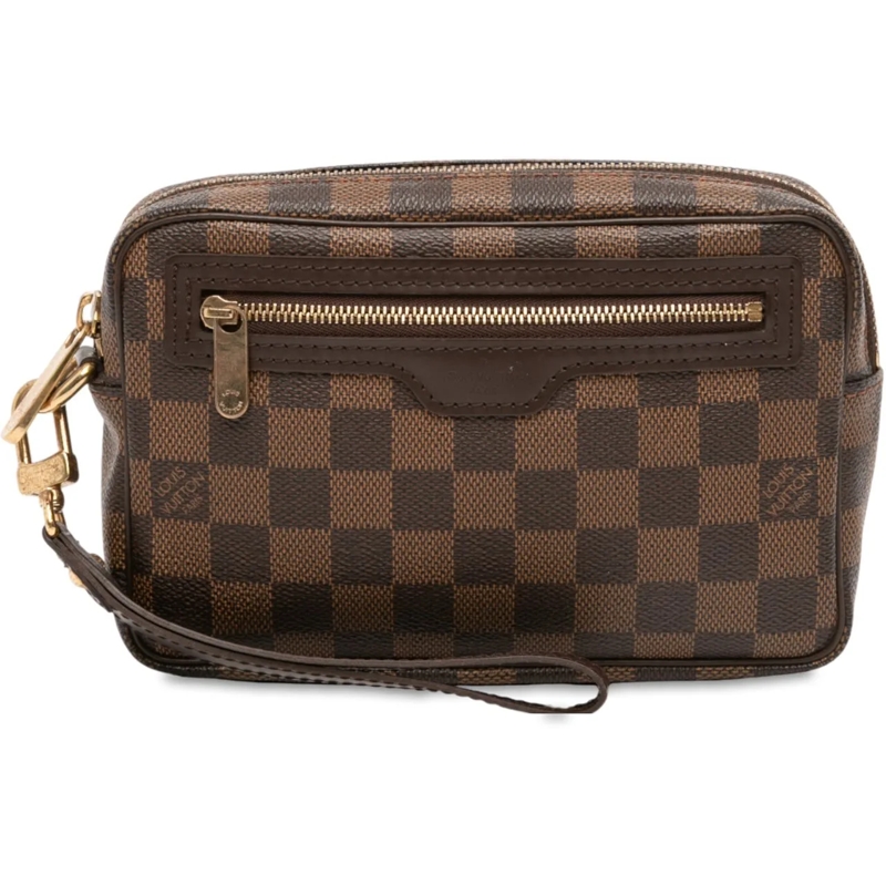 Louis Vuitton Clutch Damier Ebene Pochette Billets Macao braun