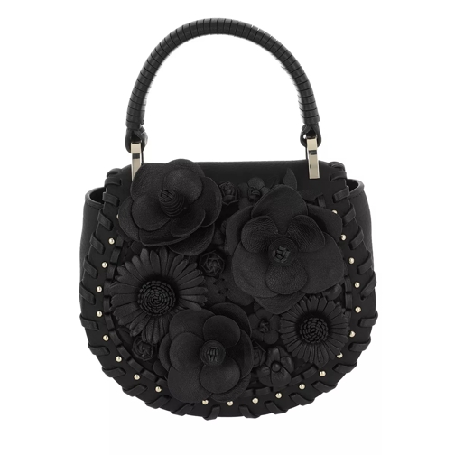Kate Spade New York Mackie Flower Satchel Bag Black Crossbody Bag