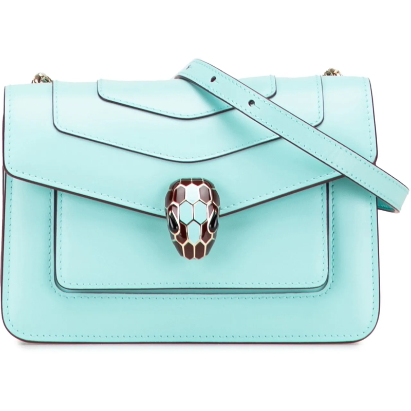 BVLGARI Sac à bandoulière Leather Serpenti Forever Crossbody blau