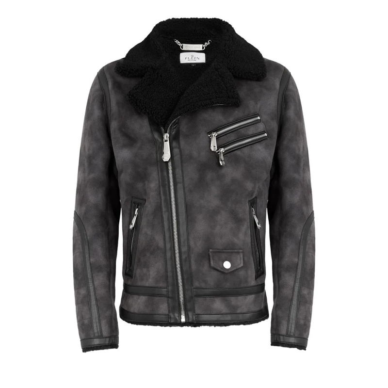 Philipp Plein Übergangsjacke Jacke schwarz
