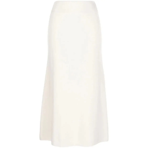 Lisa Yang Jupes midi Cashmere Midi Skirt White