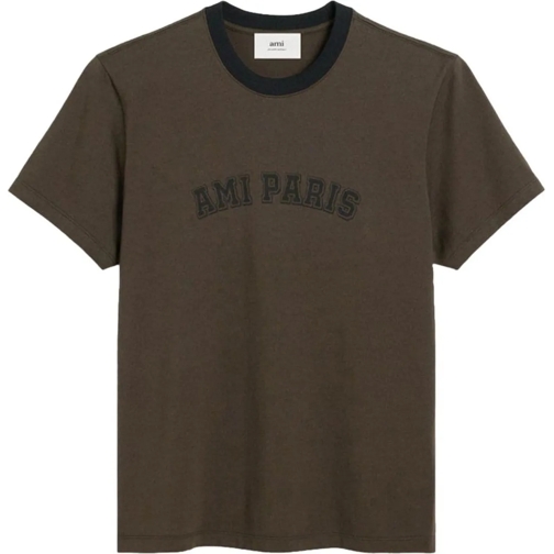 AMI Paris T-Shirts T-shirts and Polos Brown schwarz