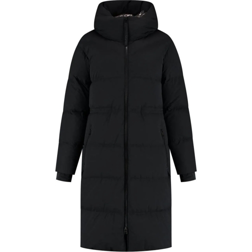 Woolrich Vestes en duvet Dames - Matt Stretch Long Puffer Parka schwarz