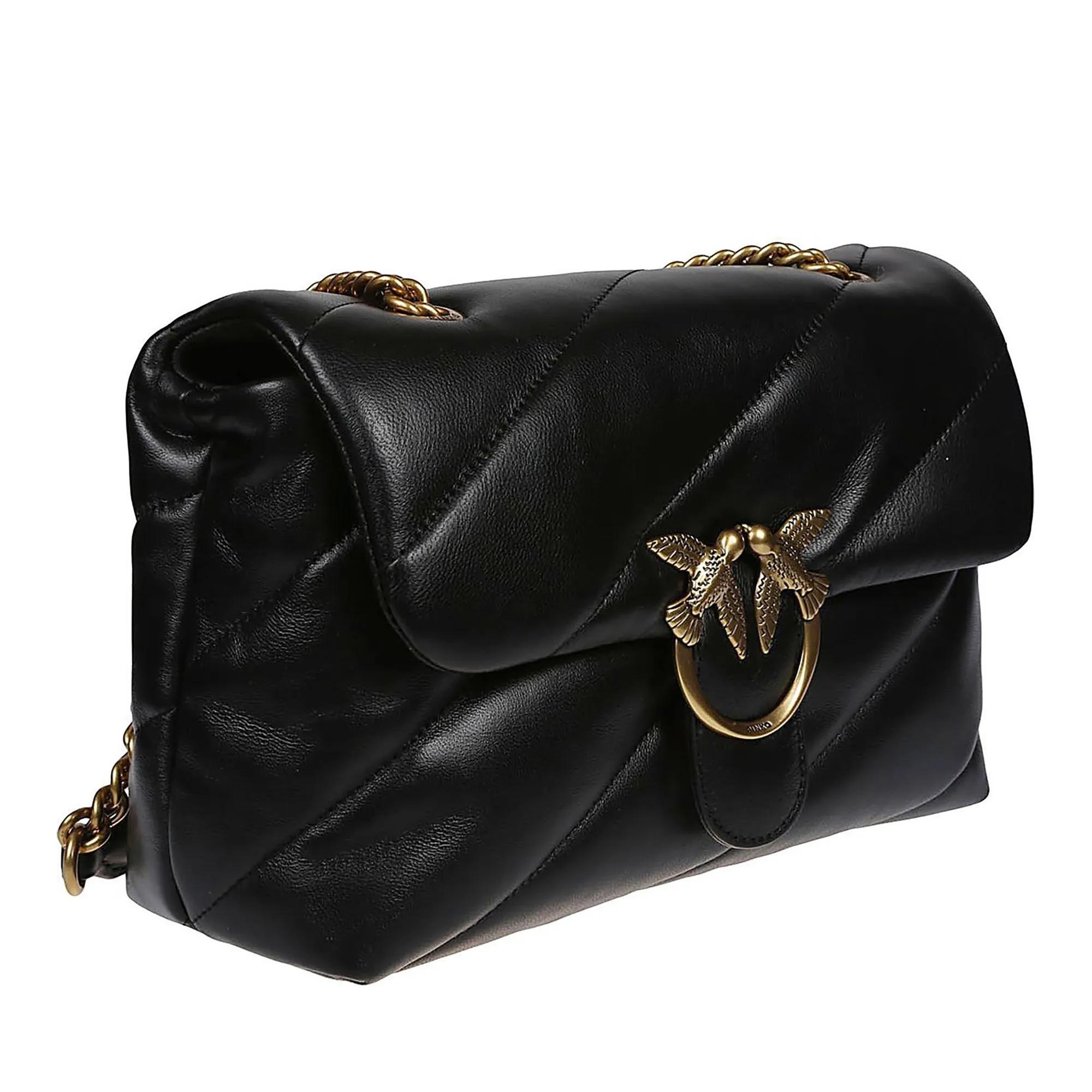 Pinko Crossbody bags Love Classic Puff Maxi Quilt Bag Black in zwart