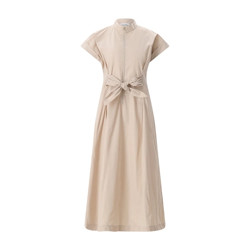 Joseph Ribkoff Maxi-jurk Midikleid mit Schleife beige