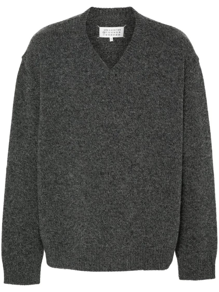 Maison Margiela - Wool Sweater - Größe S - grau