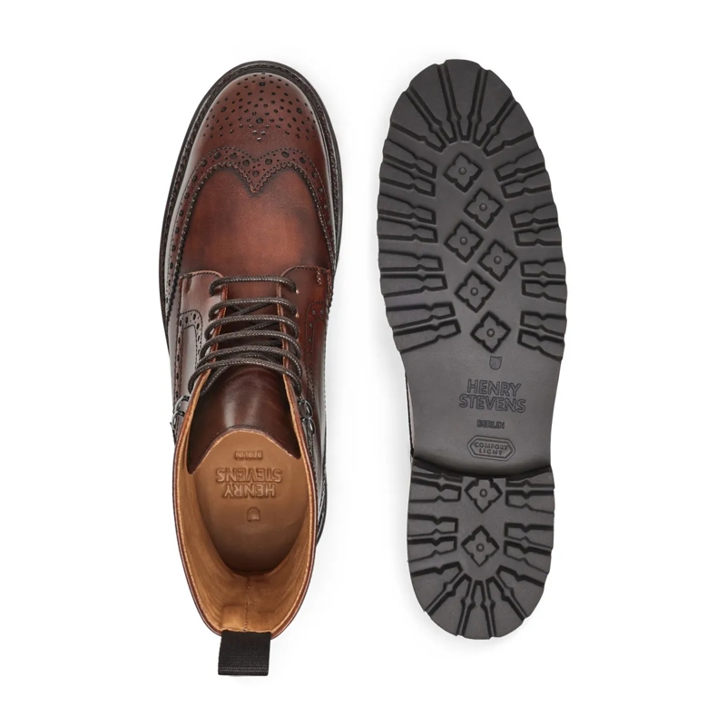 Henry Stevens Laarzen Schnürboots Bonnie FBDB5 mittel-braun(Image 4)