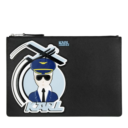 Karl Lagerfeld K/Jet Karl Big Pouch Black Aftonväska med spänne