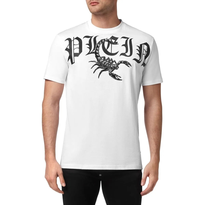 Philipp Plein T-Shirt T-Shirt Scorpion Mit Schmucksteinen weiss(Image 6)