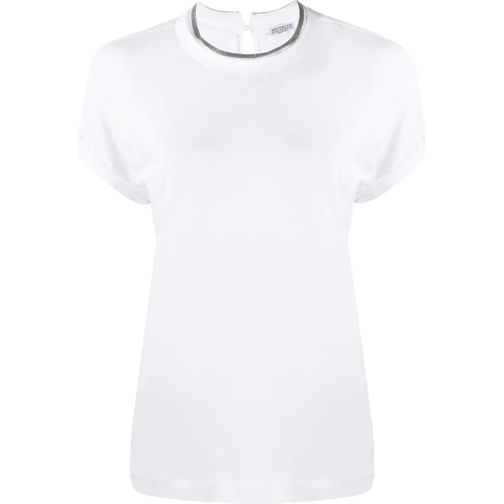 Brunello Cucinelli T-Shirts girocollo manica corta white weiß