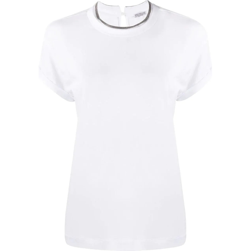 Brunello Cucinelli T-Shirt T-Shirts And Polos White weiß