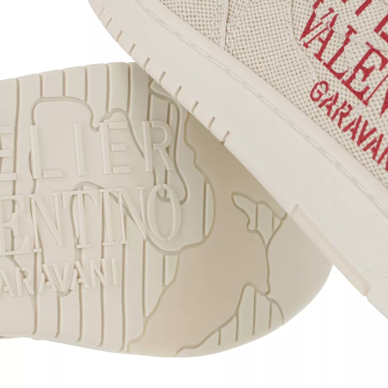 Valentino Garavani Low-Top-Sneaker Atelier 07 Camouflage Low Top Sneaker Canvas Natural/Red(Image 3)