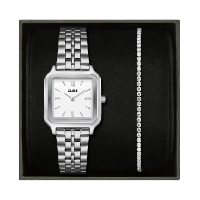 CLUSE Quartz Horloge Gracieuse Uhr Silber
