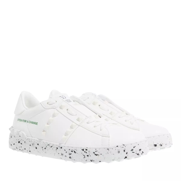 Valentino Garavani Sneaker Leather Rockstud White | Low-Top Sneaker