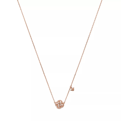Emporio Armani Women's Sterling Silver Chain Necklace EG3537221 Rose Gold Mellanlångt halsband