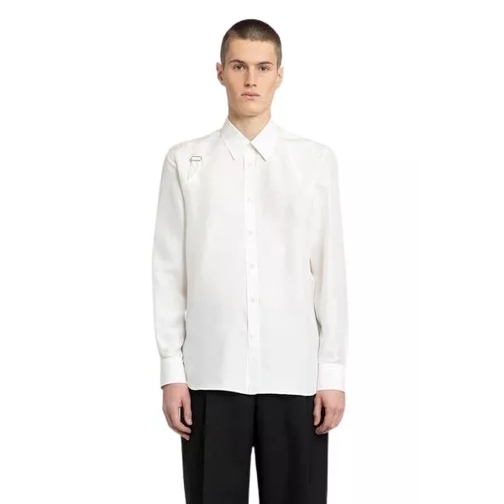 Alexander McQueen Silk Harness Shirt White 