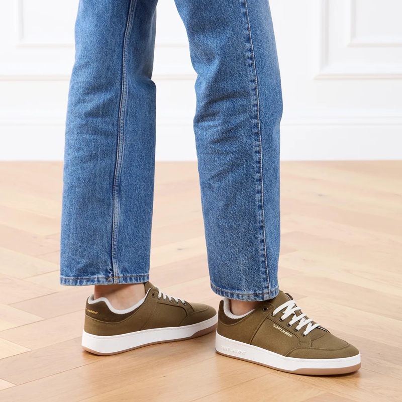 Saint Laurent Low-Top-Sneaker Low Top Sneakers Cactus / Military Green(Image 2)