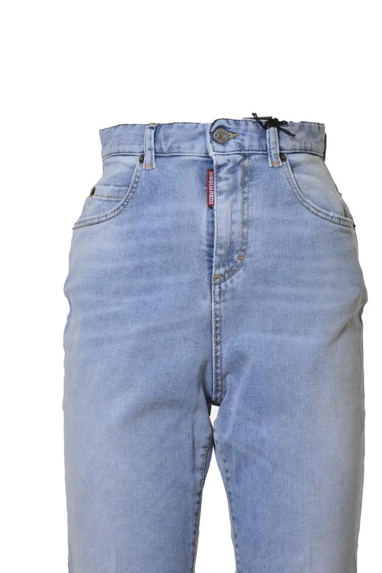 デニム・ジーパン Dsquared2 Light Blue Cotton Bell Bottom Jeans Dsquared2 Light Blue Cotton Bell Bottom Jeans Blue | Jeans