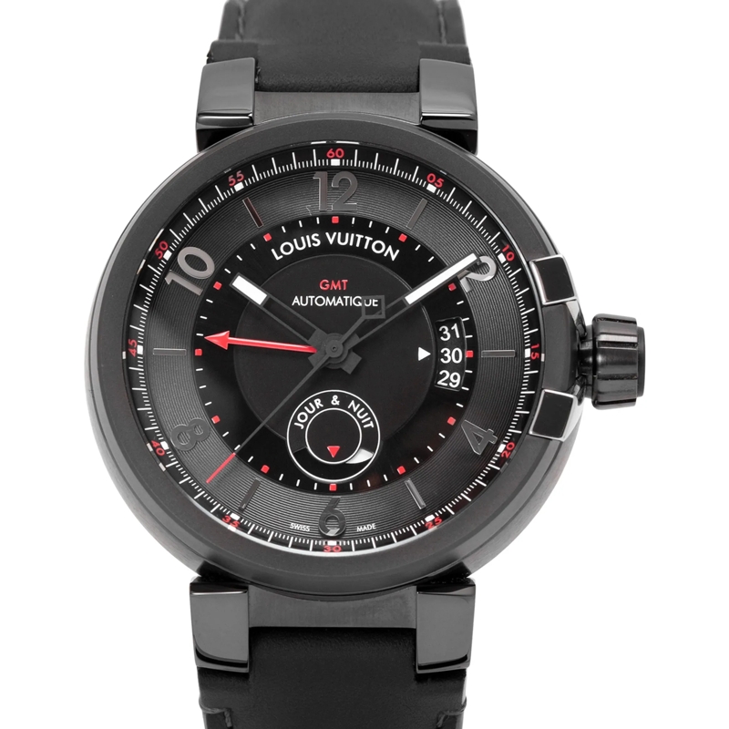 Louis Vuitton Automatikuhr Tambour Schwarz