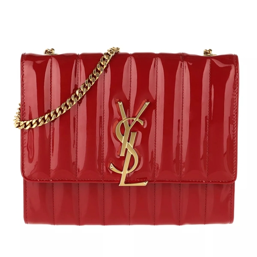 Saint Laurent YSL Chain Wallet Leather Rouge Eros Crossbody Bag