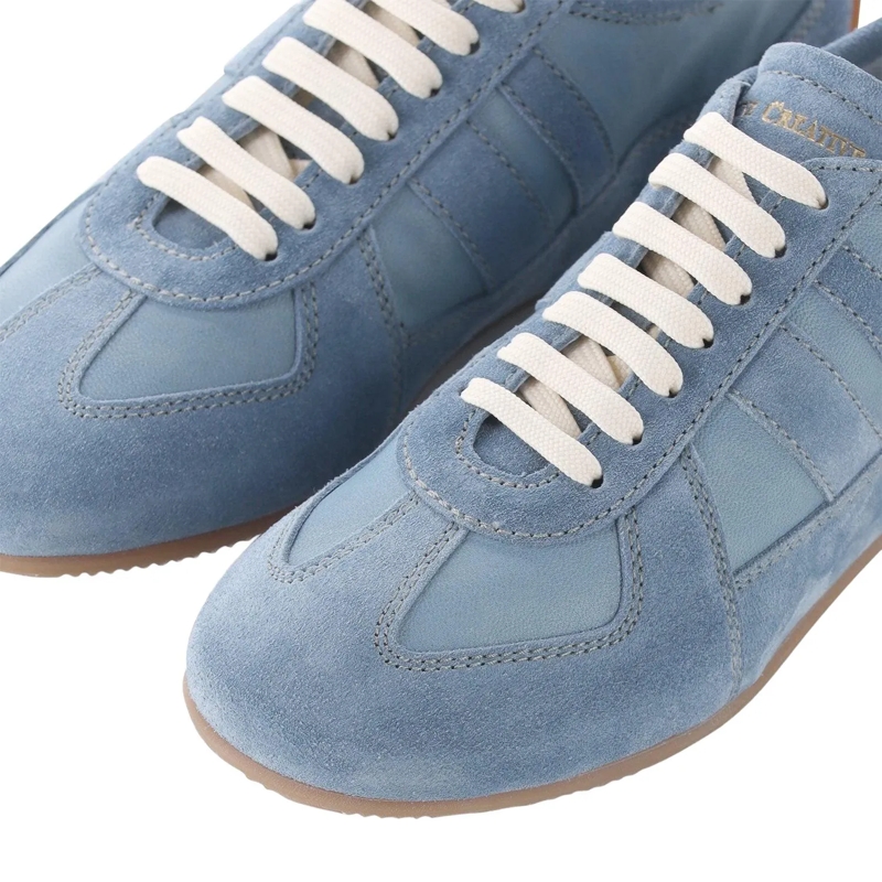Officine Creative Schnürschuhe Sneaker aus Veloursleder blau(Image 3)