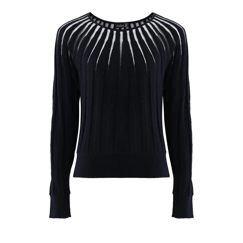 VAN LAACK  Pullover Uni dunkel-blau