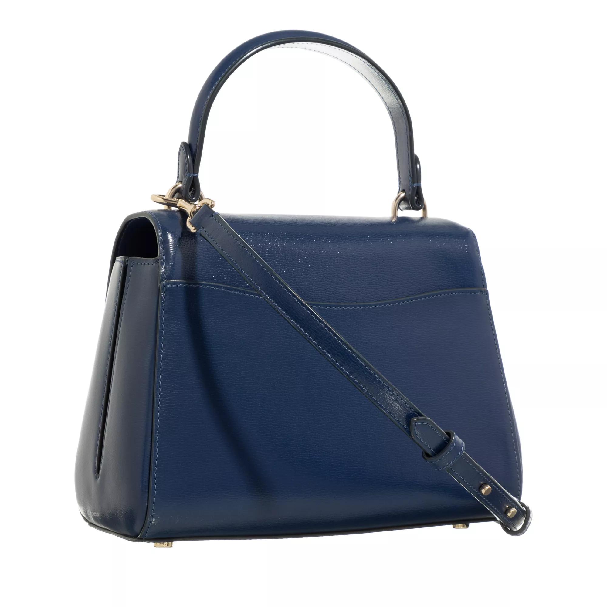 kate spade new york Satchels Katy Shiny Textured Leather Small in blauw